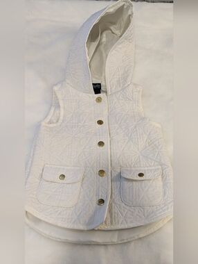 Cynthia Rowley Girl’s Size 3 T White Hooded Vest